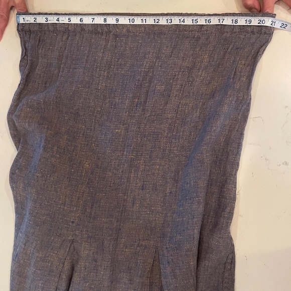FLAX by Jeanne Englehart Linen Skirt in Plum Size Medium - Picture 8 of 8